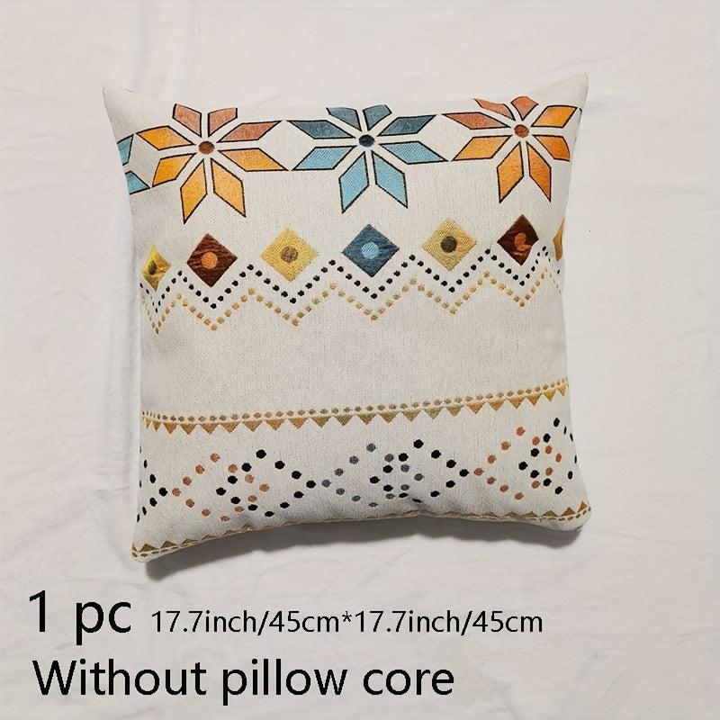 Bohemian Chenille Sofa Slipcover Geometric Non-slip Cover