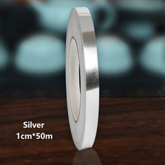 Golden Silvery Floor Edging Waterproof Wall Stickers Self Adhesive Tile Tape