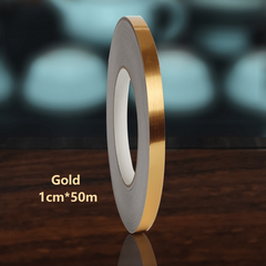 Golden Silvery Floor Edging Waterproof Wall Stickers Self Adhesive Tile Tape