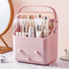 Cosmetic Storage Box With Cover Dustproof Vanity Skincare Organizer