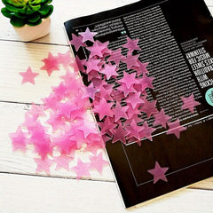 100pcs Glow in the Dark Wall Stickers Self Adhesive Waterproof Easy to Clean