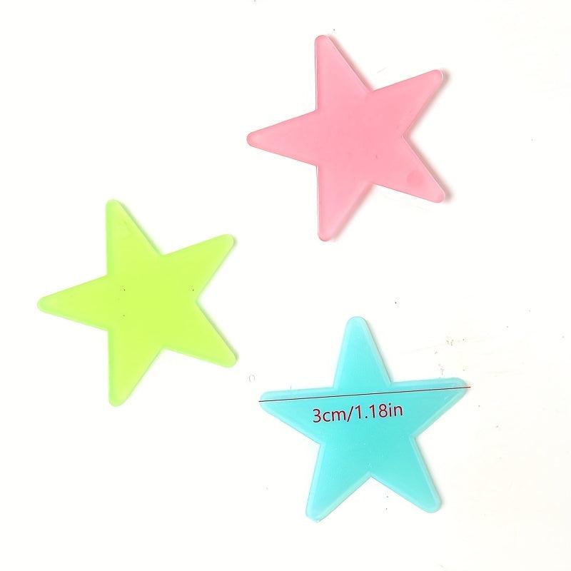 100pcs Glow in the Dark Wall Stickers Self Adhesive Waterproof Easy to Clean