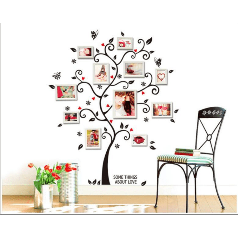Photo Tree Wall Sticker PVC Self Adhesive Waterproof Wall Decor Art Decals