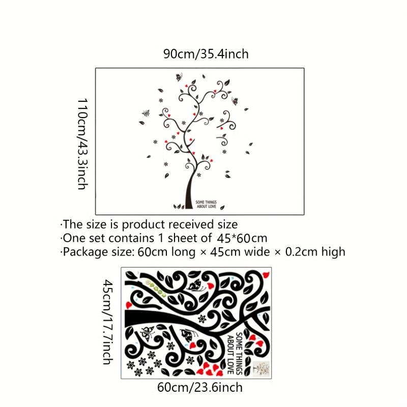 Photo Tree Wall Sticker PVC Self Adhesive Waterproof Wall Decor Art Decals