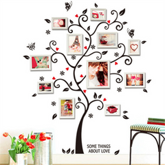 Photo Tree Wall Sticker PVC Self Adhesive Waterproof Wall Decor Art Decals