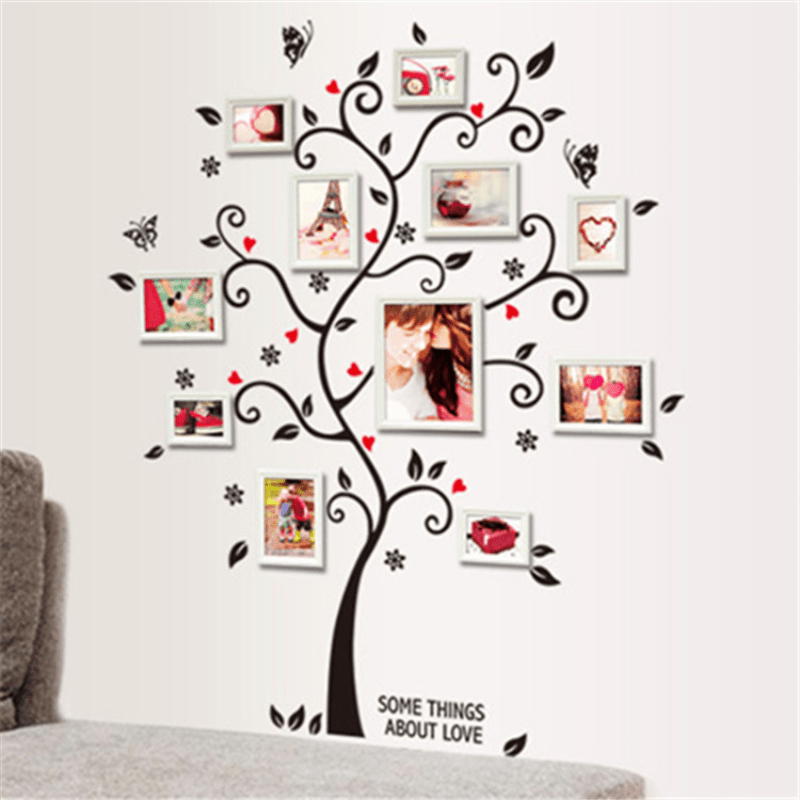 Photo Tree Wall Sticker PVC Self Adhesive Waterproof Wall Decor Art Decals