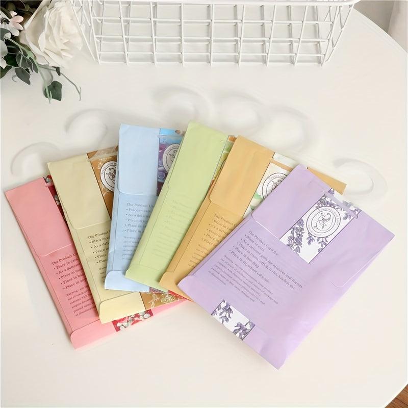 5pcs Closet Air Freshener Deodorant Bag Car Hanging Scented Dried Flower