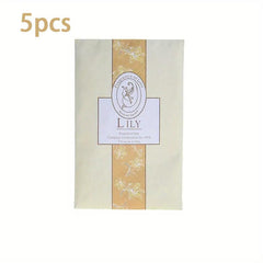 5pcs Closet Air Freshener Deodorant Bag Car Hanging Scented Dried Flower