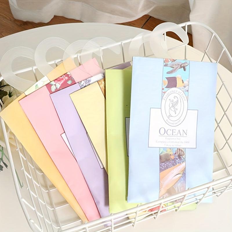 5pcs Closet Air Freshener Deodorant Bag Car Hanging Scented Dried Flower