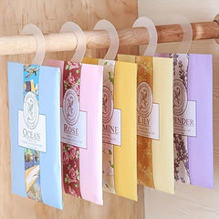 5pcs Closet Air Freshener Deodorant Bag Car Hanging Scented Dried Flower