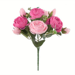 Artificial Silk Peony Bouquets - Oxidation Resistant - Real Touch Faux Flowers