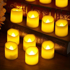 6pcs Wave Candle Set LED Flameless Tea Light for Wedding Party Indoor Outdoor