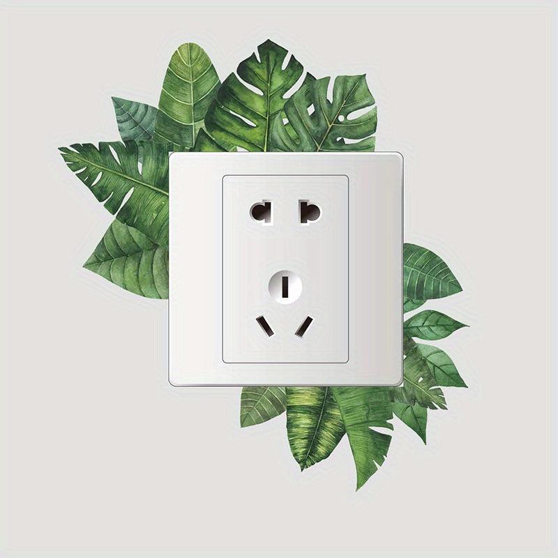 Self Adhesive Plant Flower Switch Sticker for Wall Decoration