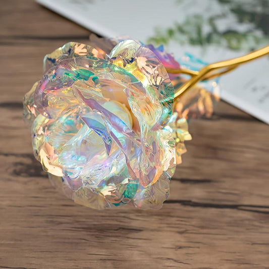 5pcs Colorful Rose Artificial Flower Gift for Home Decor and Gifting