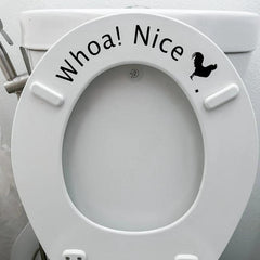 Funny Toilet Sticker Waterproof Vinyl 3D Wall Decal