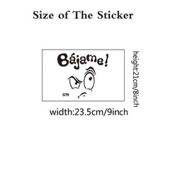 Funny Toilet Sticker Waterproof Vinyl 3D Wall Decal