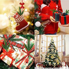 12Pcs Christmas Artificial Green Pine Needles for DIY Wreath Crafts