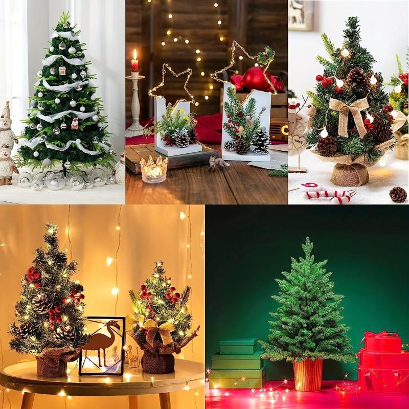 12Pcs Christmas Artificial Green Pine Needles for DIY Wreath Crafts