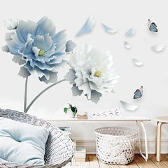 Large Flower Removable Wall Sticker for Living Room Bedroom