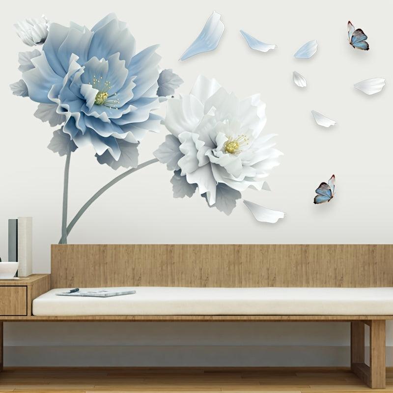 Large Flower Removable Wall Sticker for Living Room Bedroom