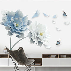 Large Flower Removable Wall Sticker for Living Room Bedroom