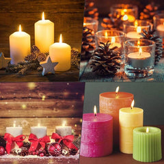 100pcs Candle Wicks for Candle Making - Pre-Waxed Natural Smokeless Wicks