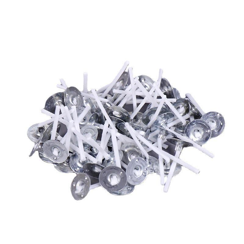 100pcs Candle Wicks for Candle Making - Pre-Waxed Natural Smokeless Wicks