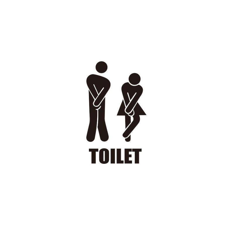 English Proverbs Generation Wall Sticker Funny Toilet Sign