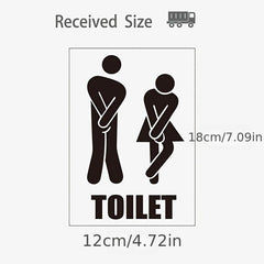 English Proverbs Generation Wall Sticker Funny Toilet Sign