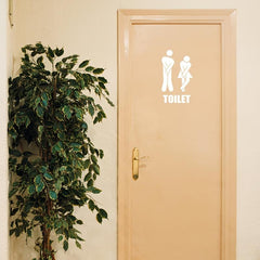 English Proverbs Generation Wall Sticker Funny Toilet Sign