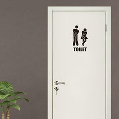 English Proverbs Generation Wall Sticker Funny Toilet Sign