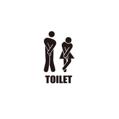 English Proverbs Generation Wall Sticker Funny Toilet Sign