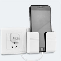 Wall Mounted Organizer Storage Box Remote Control Mobile Phone Plug Holder