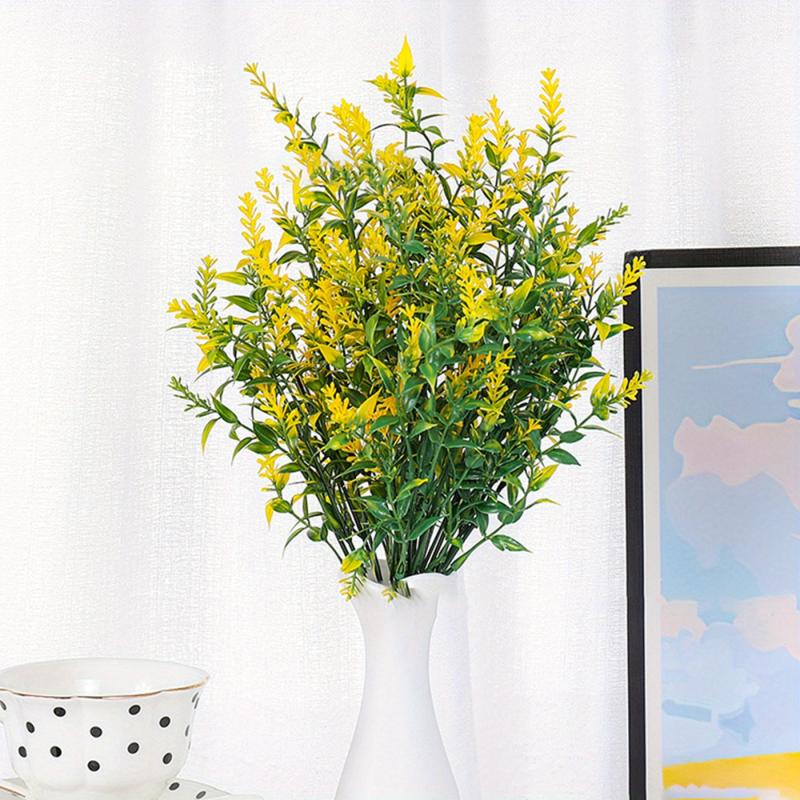 7 Branch Lavender Artificial Flower for Outdoor and Table Decor