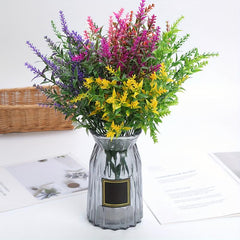 7 Branch Lavender Artificial Flower for Outdoor and Table Decor