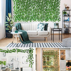 Realistic Artificial Ivy Leaf Garland for Home and Wedding Decor