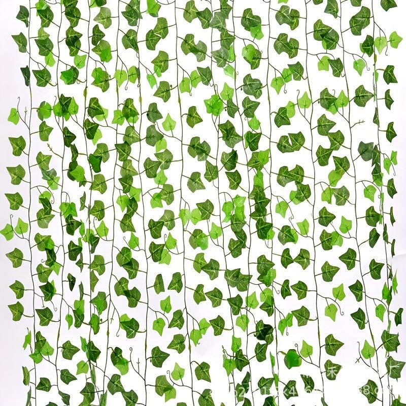 Realistic Artificial Ivy Leaf Garland for Home and Wedding Decor