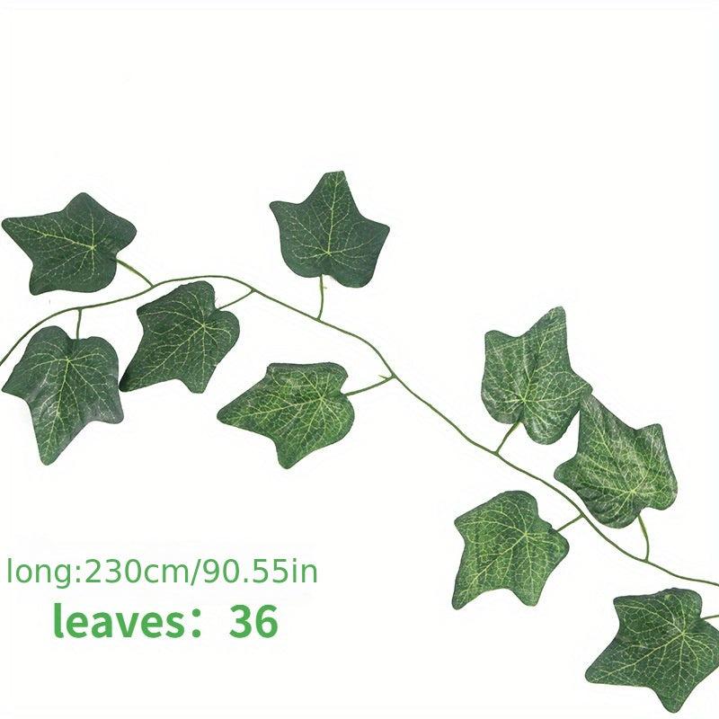 Realistic Artificial Ivy Leaf Garland for Home and Wedding Decor