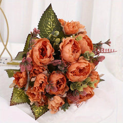 Artificial Wedding Flower Bouquet Realistic Simulation DIY Craft