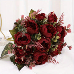 Artificial Wedding Flower Bouquet Realistic Simulation DIY Craft