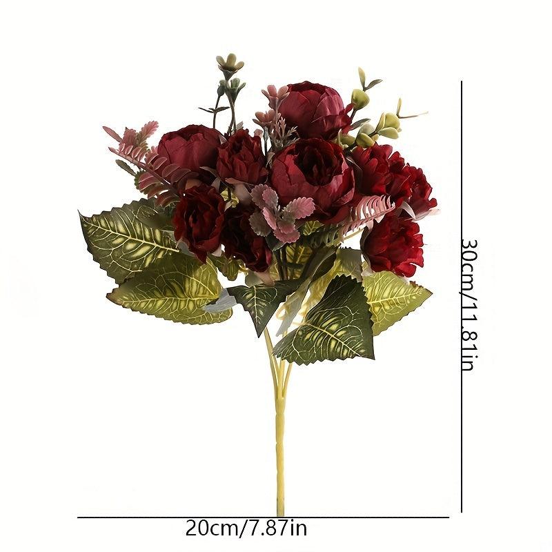 Artificial Wedding Flower Bouquet Realistic Simulation DIY Craft