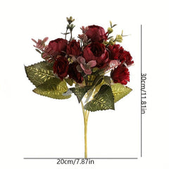 Artificial Wedding Flower Bouquet Realistic Simulation DIY Craft