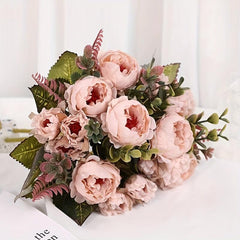 Artificial Wedding Flower Bouquet Realistic Simulation DIY Craft