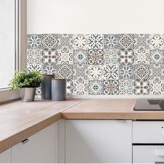 10pcs Vintage Tiles Sticker Peel And Stick Wallpaper For Kitchen Backsplash Bath