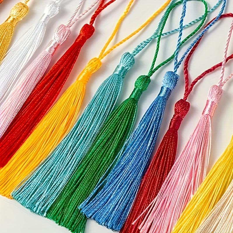 40pcs Tassel Pendants for DIY Crafts Bridal Bouquets Fabric Sewing Invitations