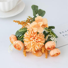 Artificial Peony & Hydrangea Bouquet for Weddings & Home Decor