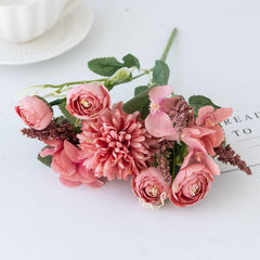 Artificial Peony & Hydrangea Bouquet for Weddings & Home Decor