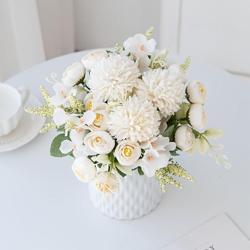Artificial Peony & Hydrangea Bouquet for Weddings & Home Decor