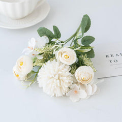 Artificial Peony & Hydrangea Bouquet for Weddings & Home Decor