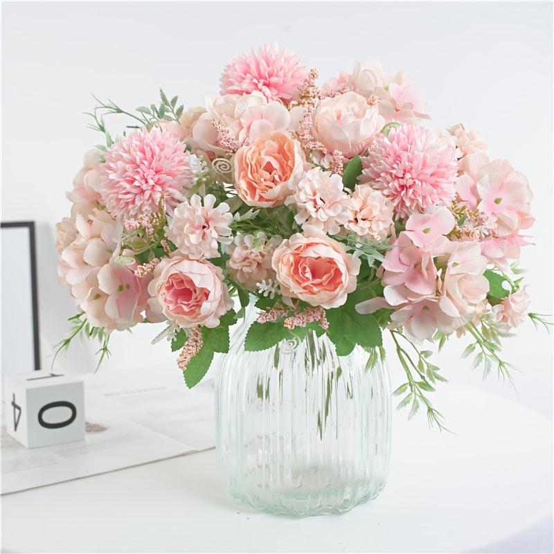 1pc 7 Head Artificial Peony Flowers for Home Decoration